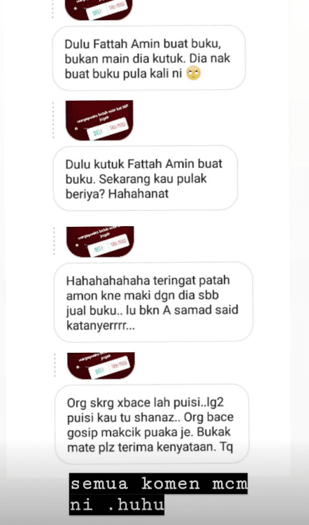 Makin Bosan Dengan Status Sedih Sharnaaz, Ramai Syak Gimik Terbit Buku Puisi