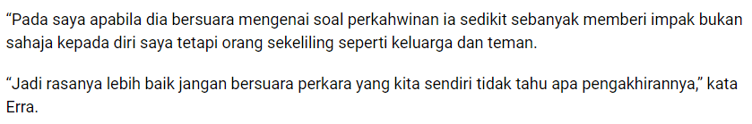 “Cakap Nak Meminang Tapi…”- Shahir Terus Menyepi, Erra Fazira Pula Tawar Hati?