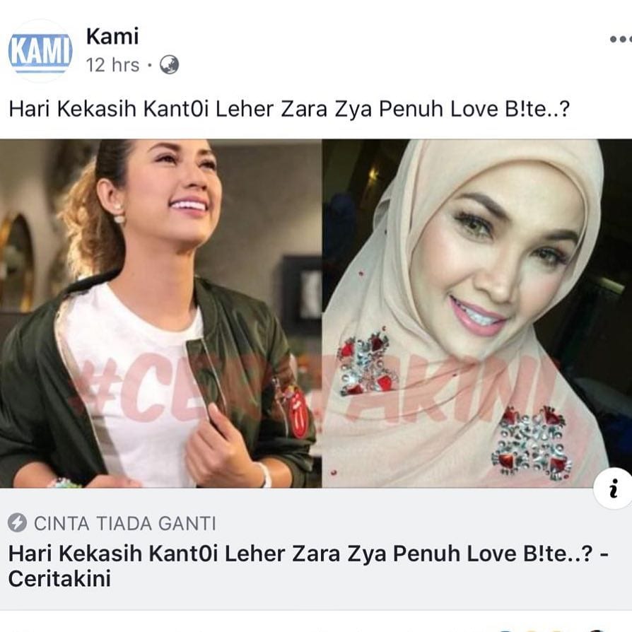 “Padam Atau Saman Fitnah!” – Zara Zya Bengang Blogger Buat Publisiti Murahan