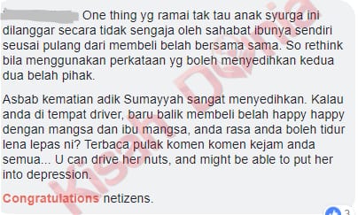 Padah Tertekan Pedal Minyak, Wanita Punca Budak 3 Tahun M4ut Dapat ‘Pembelaan’?