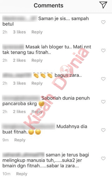 “Padam Atau Saman Fitnah!” – Zara Zya Bengang Blogger Buat Publisiti Murahan