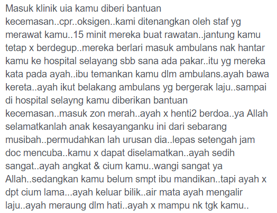 Hari Ni Genap Seminggu Pemergian Kamu, Terdetik Hati Ni Nak Lipat Khemah Kamu..