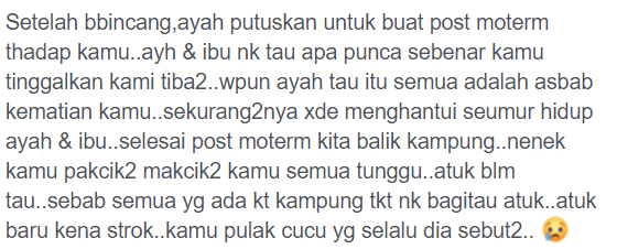 Hari Ni Genap Seminggu Pemergian Kamu, Terdetik Hati Ni Nak Lipat Khemah Kamu..