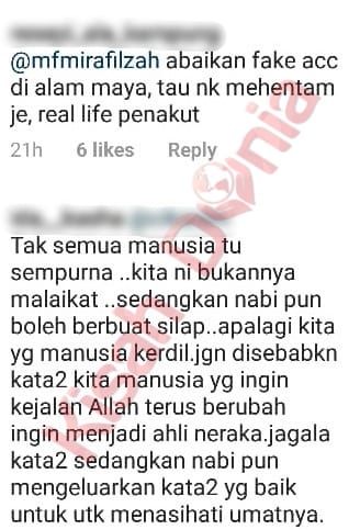 “At Least Tutuplah Dada…” – Mira Filzah Bersuara Bila Imej Ditegur Netizen