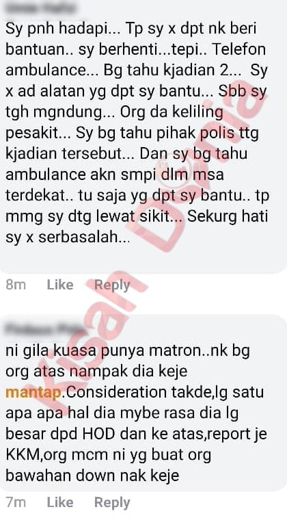 Bantu Mangsa KemaIangan, Jururawat Tertekan Akibat Dimarah Lewat Masuk Kerja