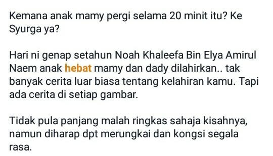 “Mana Kamu ‘Pergi’ Selama 20 Minit…?”-Ibu Kongsi Detik Anak M4ti Hidup Semula