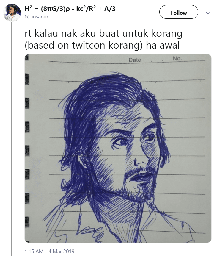 [FOTO] Ramai Nak Lukisan Free, Individu Ini Troll Di Twitter.. Kelakar Habis!