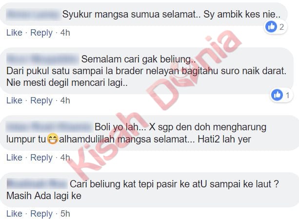 Siput Beliung Punya Penangan, 2 Nelayan ‘Ditelan’ Lumpur Diselamatkan Bomba!