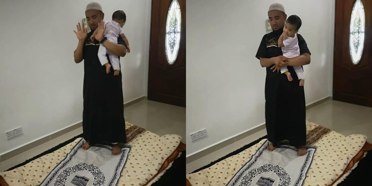 [VIDEO] Solat Sambil Dukung Anak, Ibu Bapa Ini Tunjukkan Langkah Yang Betul!