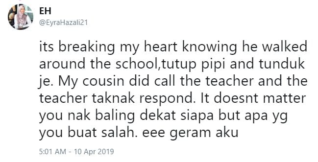 Guru Baling Buku Pada Muka Anak Buah, Eyra Hazali Luah Geram Di Twitter! 3