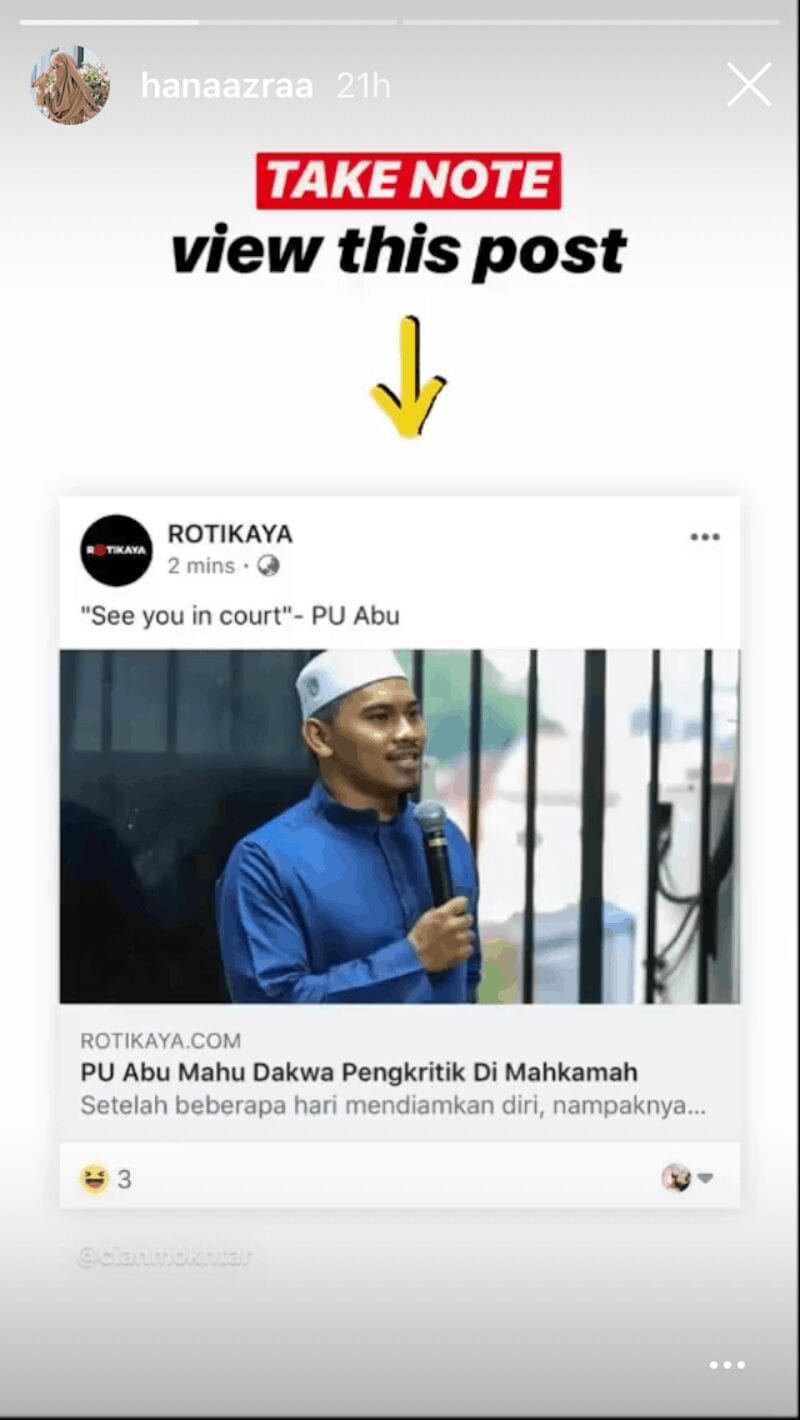 “Baca Dulu Baru Spam I Ok?” – Tak Tahan Dikecam, Hana Buka Mulut Isu PU Abu