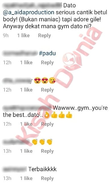 [FOTO] “Body Vogue!” – Rajin Main Gym, Badan A. Aida Dipuji Kalah Anak Dara!