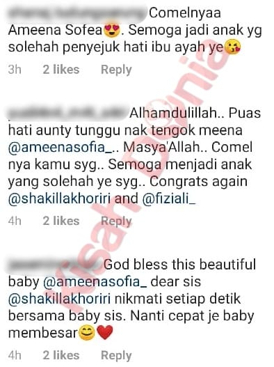 [FOTO] Shakilla Khoriri Dedah Wajah Anak Lepas Genap Sebulan, Comel!