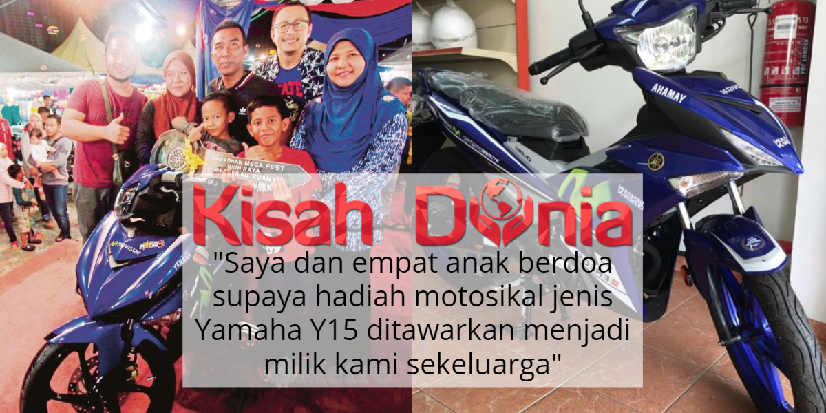 Tak Lokek Belanja Isteri Tudung, Tuah Suami Ini Menang Motor Yamaha Y15! 12