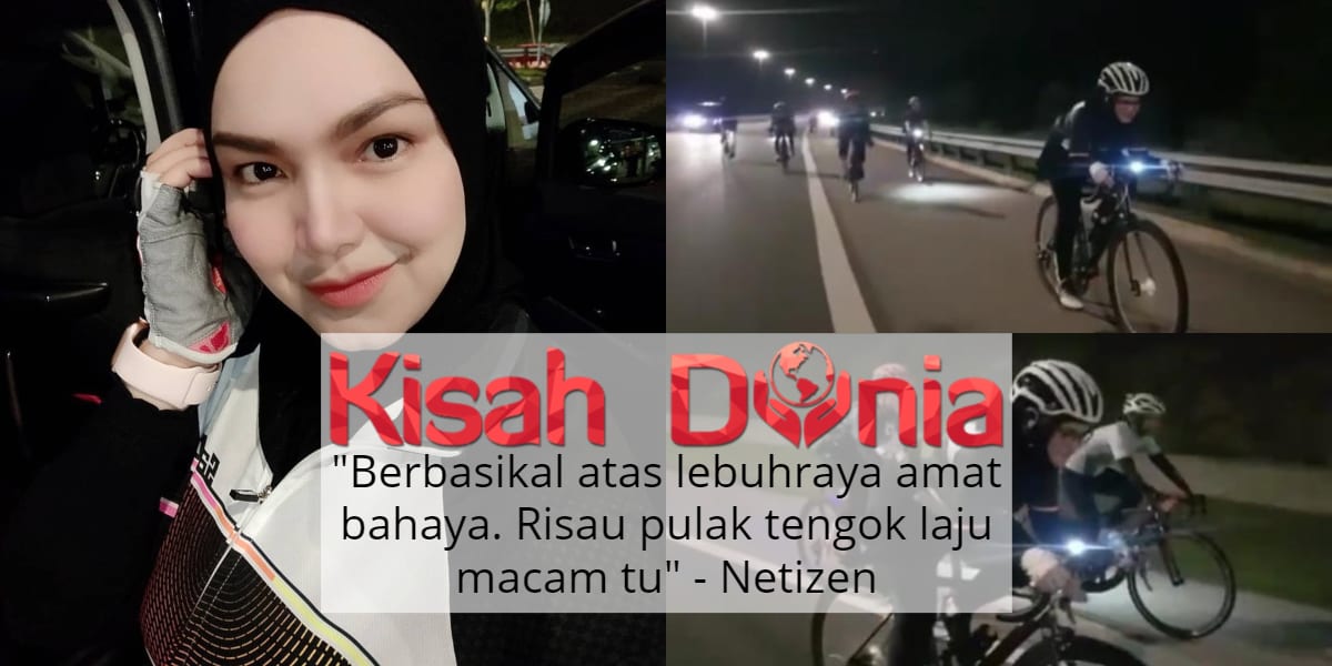 [VIDEO] “Jaga Diri TokTi”- DS Siti Nurhaliza Berbasikal Di LEKAS, Ramai Risau! 15