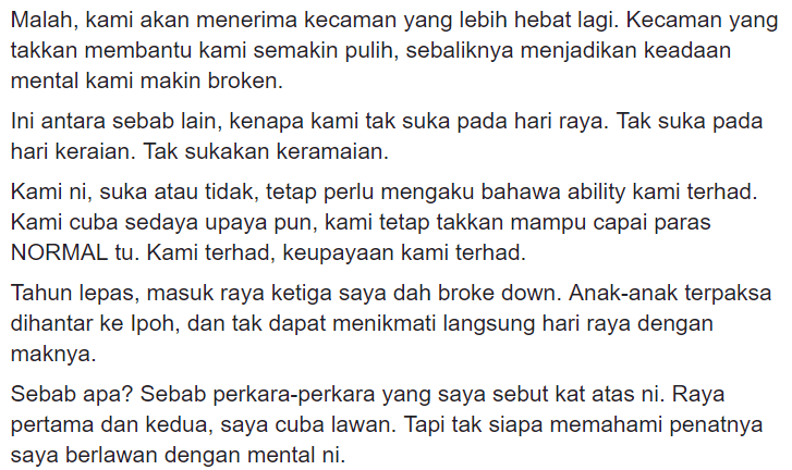 Penghidap ‘Mental Disorder’ Tak Suka Hari Raya, Wanita Ini Buka Cerita