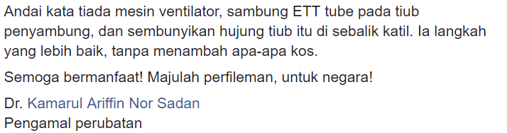 Pasang Tiub Pernafasan Di Mulut, Doktor Ini Tegur Pihak Produksi Drama