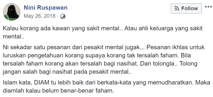 Penghidap ‘Mental Disorder’ Tak Suka Hari Raya, Wanita Ini Buka Cerita