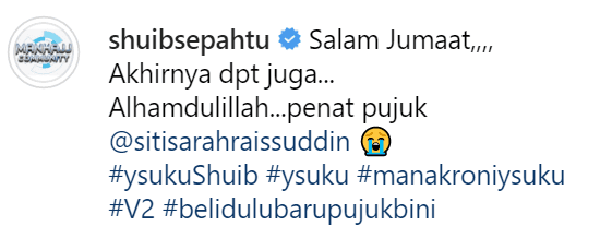 Minta Izin Siti Sarah Nak Beli Motor Ysuku, Shuib Sepahtu Dikatakan Dayus!