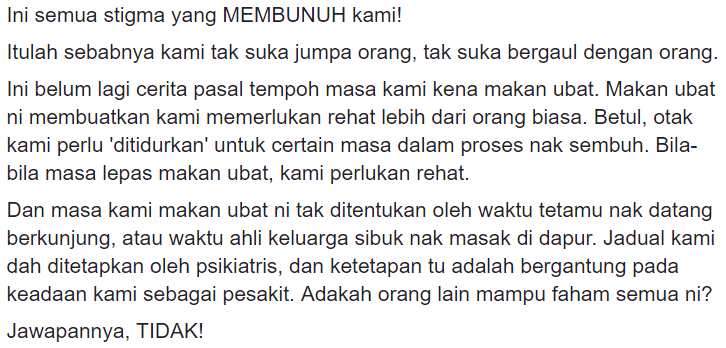 Penghidap ‘Mental Disorder’ Tak Suka Hari Raya, Wanita Ini Buka Cerita