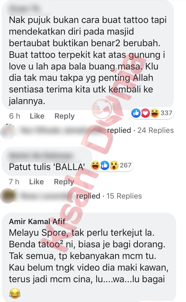 Mengaku Cacah Tatu Nama Bella Guna Inai, Aliff Aziz 'Dibasuh' Netizen 9