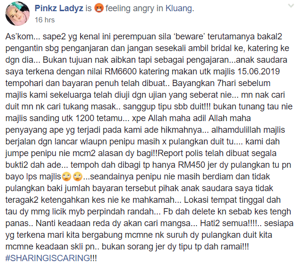 Anak Sedara Nak Kahwin Tapi Duit RM6600 Habis Kena SongIap, Semua Sebab Dia!