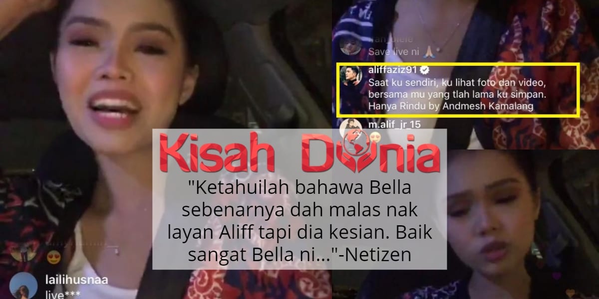 [VIDEO] 'Diterjah' Aliff Ketika Buat IG Live, Reaksi Bella Bikin Ramai Kagum! 5
