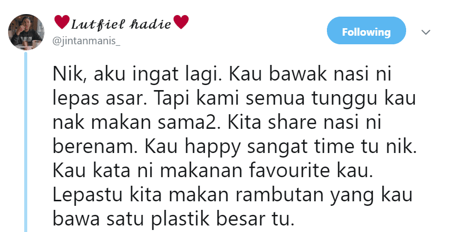 Terlalu Rindu Sahabat Yang Dah Tiada, Rakan Throwback Kenangan Manis Bersama