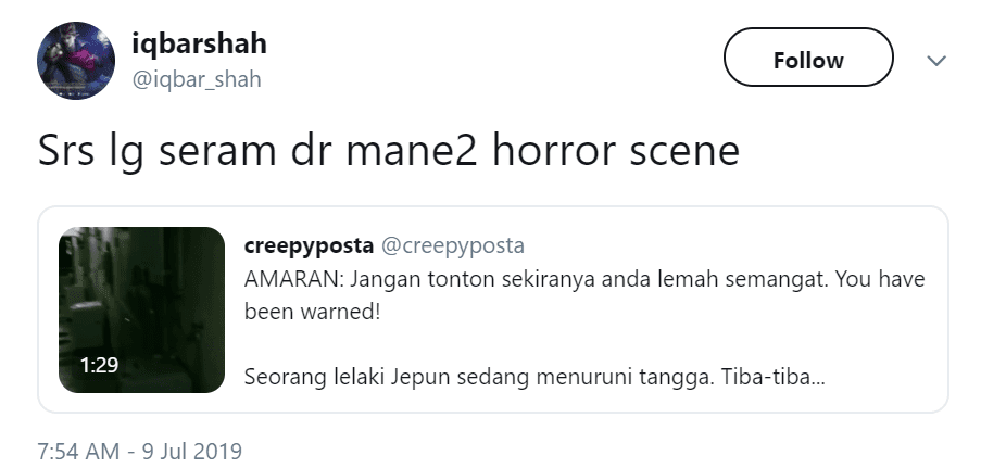 Dikatakan Seram Dari Horror Scene, Ramai Meremang Tonton Video Lelaki Jepun Ini