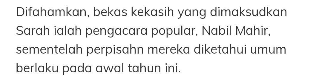 Putus Cinta Februari Lalu, Sarah Hildebrand Dedah Kisah Hitam Pasal Bekas BF!