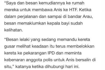 Kepala Baby Dah Nampak, Ibu Muda Ini Terpaksa Beranak Dalam Kereta Di IPD