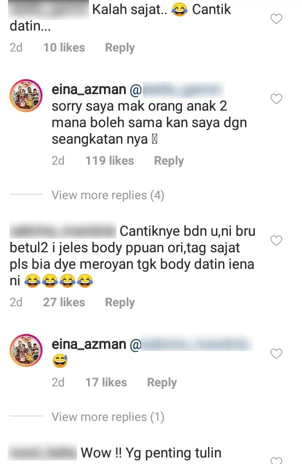 Beranak Kembar Tapi Macam Anak Dara, Ada Yang Cakap Body Eina Azman Tak ‘Sedap’