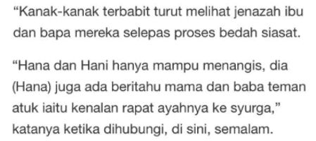 “Mama Baba Teman Atuk Ke Syurga” – Luah 2 Anak Suami Isteri Nahas Jalanraya