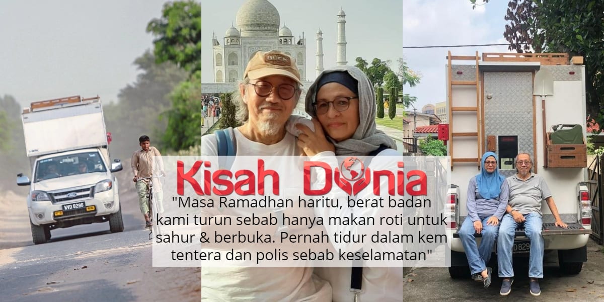 Dari Shah Alam Ke Mekah, Suami Isteri Rentas 12,554 KM Naik 'Caravan