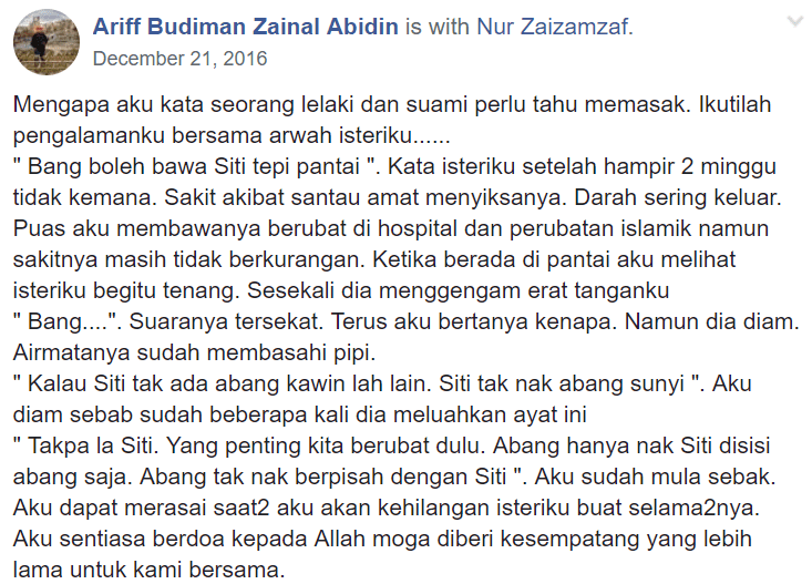 Suami Cerita Detik Akhir Isteri Jamah Nasi Goreng Sebelum Pergi Akibat Santau