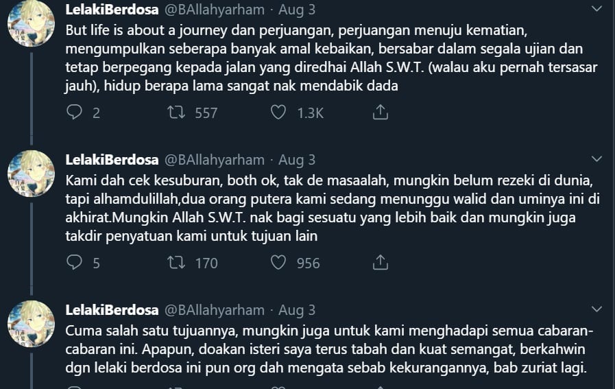 “Orang Marah Wife Aku Kononnya Dia Mandul, Tapi Sebenarnya Aku Yang Problem..”