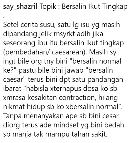 5 Tahun Kahwin Baru Beranak, Ramai Perlekeh Bila Isteri Bersalin Ikut ‘Tingkap’