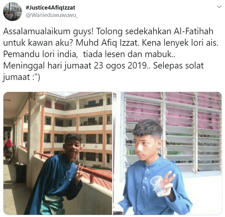 Ajal Dirempuh Lori Remaja Dedah Sikap Pelik Rakan Baik Sebelum Kehilangannya Kisah Dunia