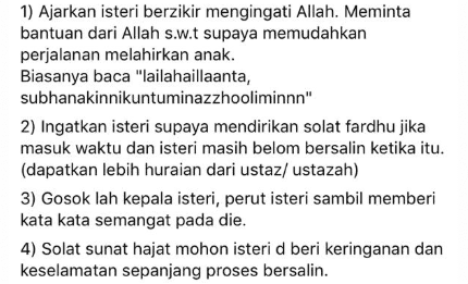 Tak Kira Anak 1st Atau Last, Suami Kena Tahu 5 Fasa Keperitan Isteri Bersalin