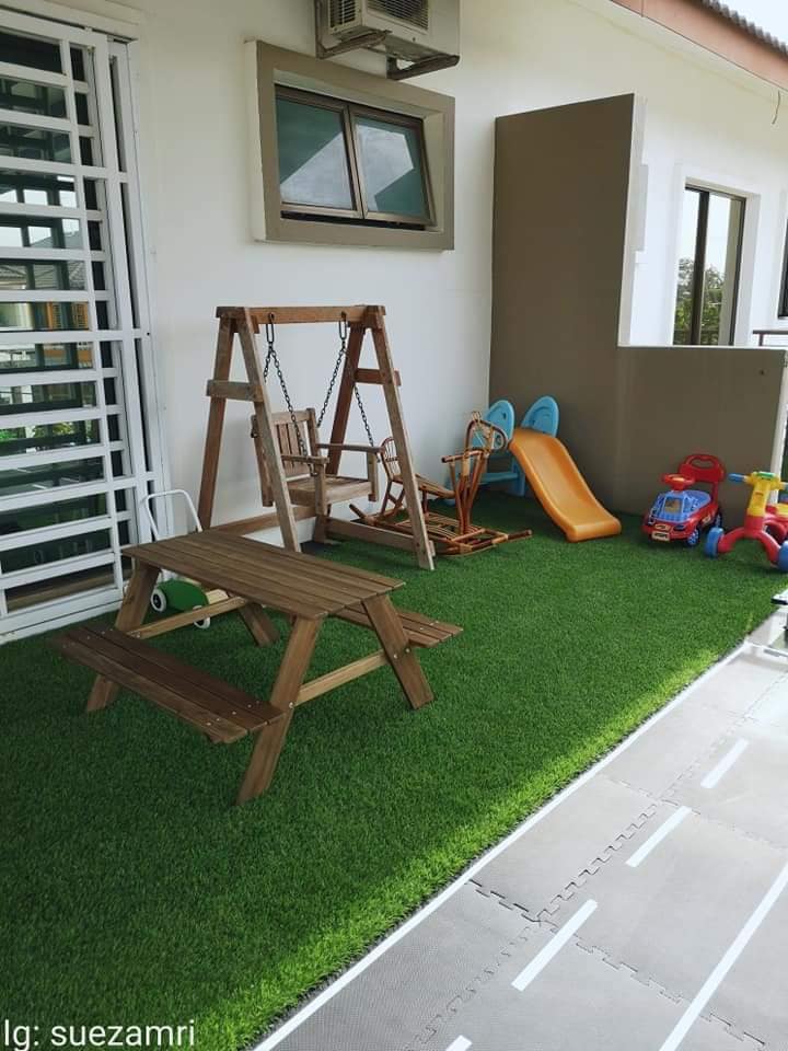 [FOTO] Bina Playground Untuk Anak Guna Barang2 Preloved, Meriah Habis!