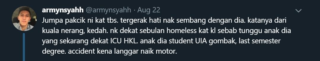 Akui Merempat Sebab Anak Terlantar Di ICU, Tapi Cerita Pakcik TBS Ada Keraguan?