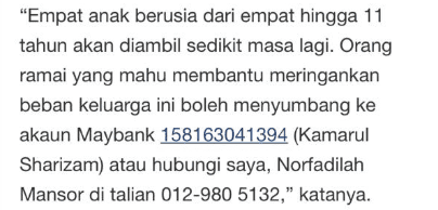 2 Tahun Ditinggal Isteri, Bapa Tunggal Nekad Serah 4 Anak Di Rumah Kebajikan