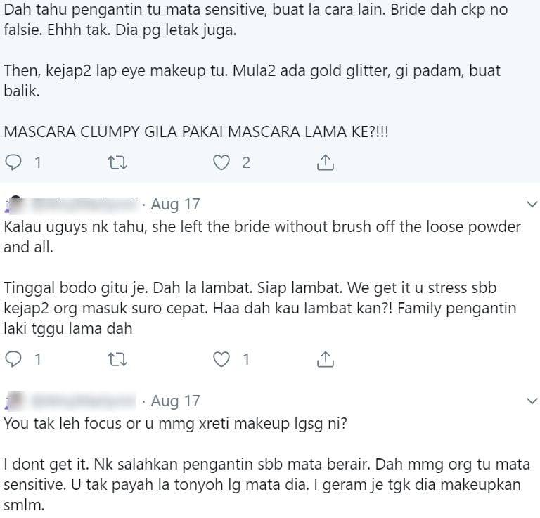 “Makeup Tak Siap Dah Balik”- MUA Dihentam Datang Lambat Rupanya Ada Plot Twist!