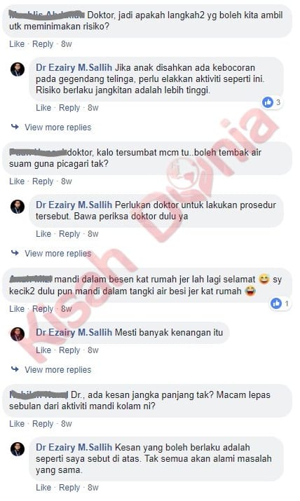 Ibu Bapa Jangan Biar Anak Kecil Mandi Kolam Tanpa Pengawasan, Risiko Tinggi!