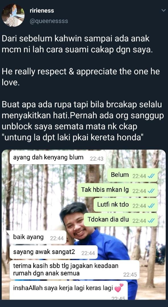 Dedah WhatsApp Bersama Encik Suami, Netizen Pula Excited Sebab ‘Soft Spoken”!