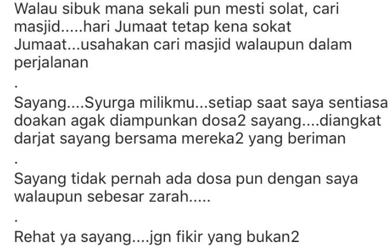 “Syurga Milikmu..” – Terlantar Tapi Gigih Solat, Suami Doa Dosa Abby Diampunkan