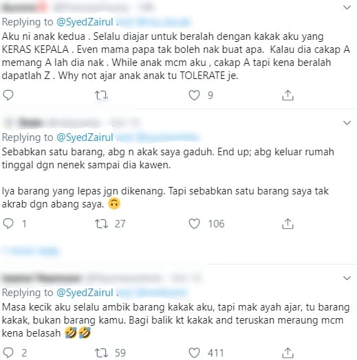 Kalau Anak Berebut Barang, Jangan Guna Alasan Abang Kena Mengalah Dengan Adik..