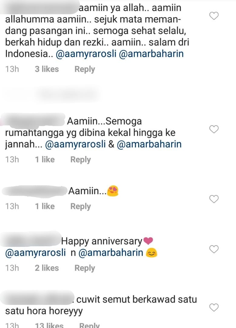 Kongsi Detik Anniversary Ke-3, Ucapan Amar & Amyra Rosli Sweet Habis