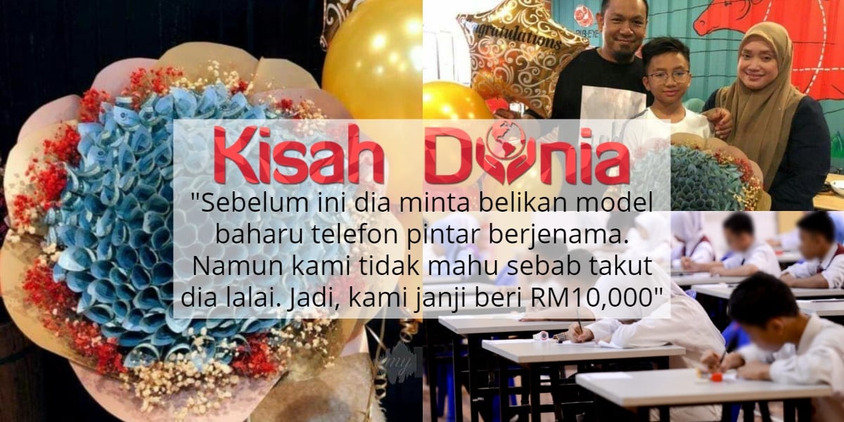 Rai Anak Cemerlang UPSR, Pengusaha Kafe Hadiahkan Jambangan 'Bunga Duit' RM10K 51