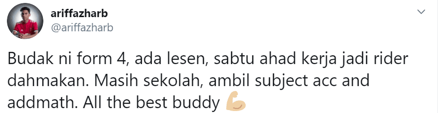 Baru Form 4 Jadi Rider Hantar Makanan, Remaja Harap Jangan Salahkan Ibu Bapanya